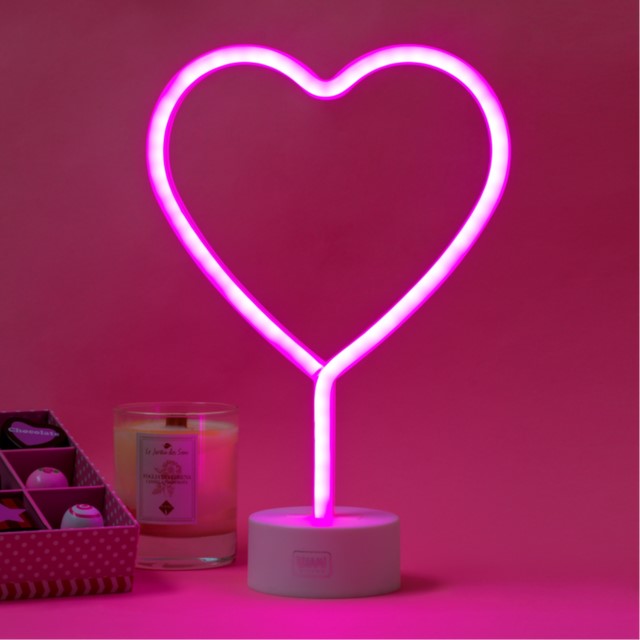 LED Lampe Neon Hjerte